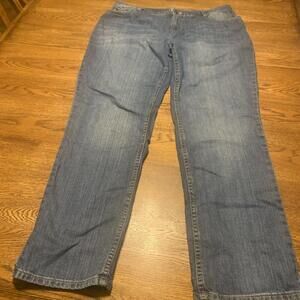 J Jill Jeans  Womens Straight Leg Ankle Size 14 Blue Stretch Denim​​​